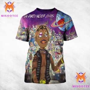 999 Bucky The Party Never Ends Psychedelic Celebration All Over Print Shirt