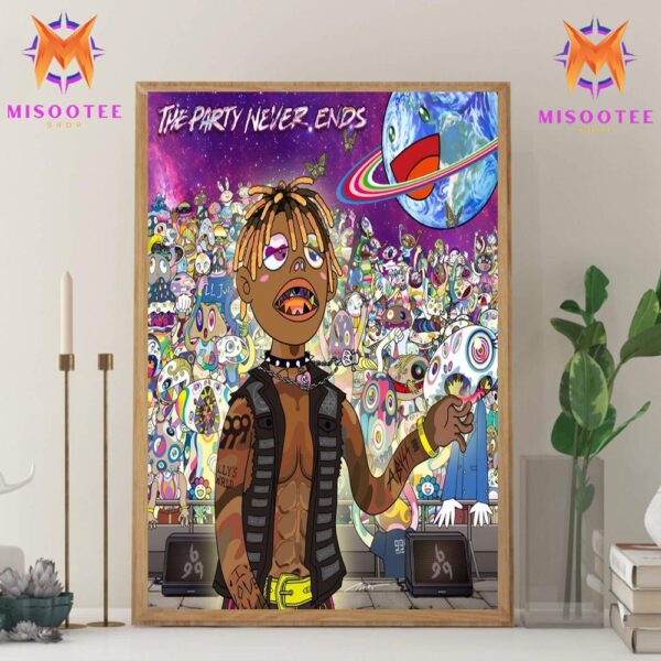 999 Bucky The Party Never Ends Psychedelic Celebration Wall Decor Canvas Poster