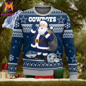 Dallas Cowboys Santa Funny All Over Printed For Mens And Womens Ugly Christmas Sweater