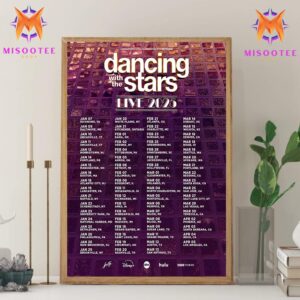 Dancing With The Stars Live 2025 Tour Schedule All North America Wall Decor Canvas Poster