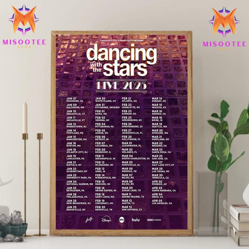 Dancing With The Stars Live 2025 Tour Schedule All North America Wall