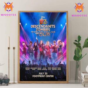 Disney’s Descendants And Zombies Worlds Collide Tour Live Performance Extravaganza At The Footprint Center On July 25 Wall Decor Canvas Poster