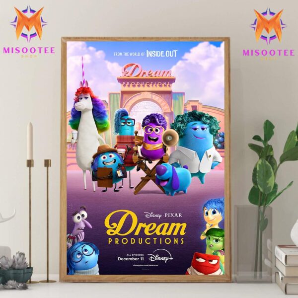 Dream Productions Inside Out’s New Disney Series Premiering December 11 Wall Decor Canvas Poster