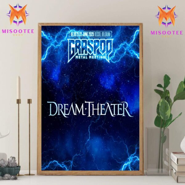 Dream Theater Graspop Metal Meeting 2025 Festival In Dessel Belgium From June 19th To 22nd 2025 Wall Decor Canvas Poster