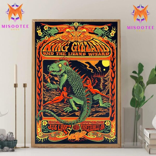 King Gizzard And The Lizard Wizard At JJ’s Live In Fayetteville Arkansas On November 13th 2024 Wall Decor Canvas Poster