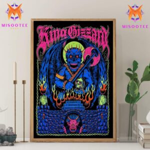 King Gizzard And The Lizard Wizard Event At The St Augustine Amphitheatre In St Augustine FL On November 20th 2024 Wall Decor Canvas Poster