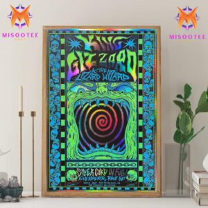 King Gizzard And The Lizard Wizard Rainbow Edition Event Poster In The Regency Ballroom San Francisco CA On November 6th 2024 Wall Decor Canvas Poster