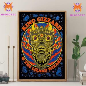 King Gizzard And The Lizard Wizard Tour At Fox Theatre Atlanta GA On November 19th 2024 Wall Decor Canvas Poster