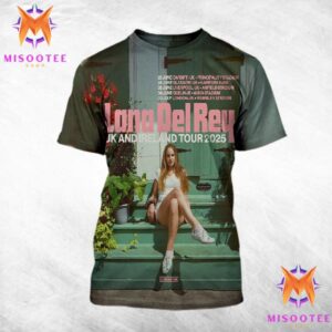 Lana Del Rey 2025 UK And Ireland Stadium Tour Kicks Off On June 23 All Over Print Shirt