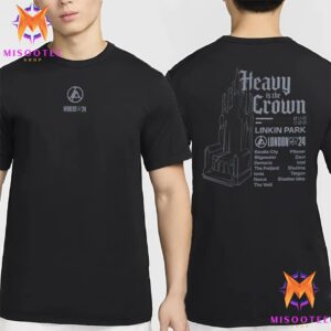 Linkin Park Heavy Is The Crown Worlds 2024 Black Two Sides Unisex T Shirt