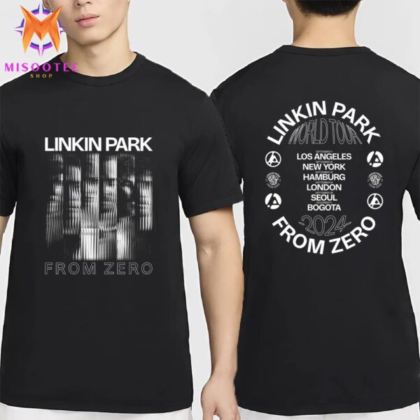 Linkin Park Official From Zero World Tour 2024 Two Sides Unisex T Shirt