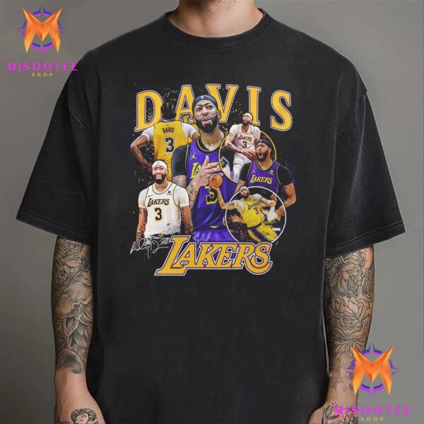 Los Angeles Lakers NBA Anthony Davis Multi Photo Player Unisex T-Shirt