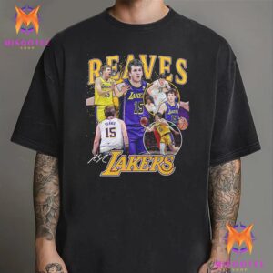 Los Angeles Lakers NBA Austin Reaves Multi Photo Player Unisex T-Shirt