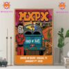 MXPX With The Ataris At House Of Blues Texas Show 2025 On January 3rd And 4th 2025 Wall Decor Canvas Poster