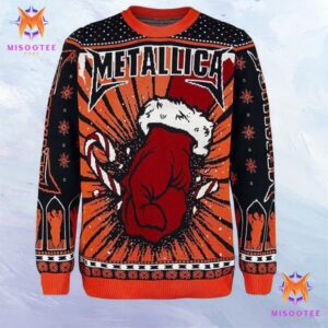 Metallica Heavy Metal Some Kind of Santa 2023 Christmas Gifts For Fans Ugly Sweater