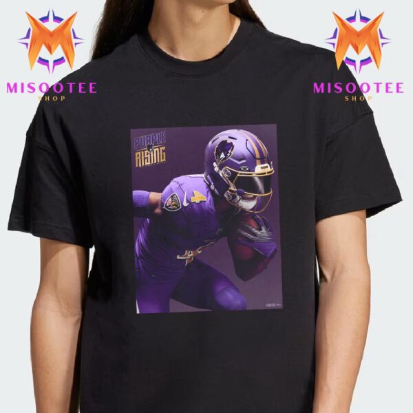 NFL Baltimore Ravens Are Debut Their Purple Rising Alternate Helmets Unisex T Shirt