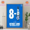 Amon Ra St Brown Detroit Lions NFL Flash Features Week 9 Wall Decor Canvas Poster