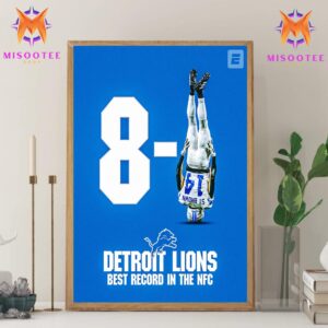 NFL Detroit Lions Improves To 8-1 The Lions Shut Out The Texans In The Second Half To Complete The Comeback Wall Decor Canvas Poster