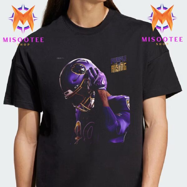 NFL Purple Rising Unveiling the Baltimore Ravens’ Bold Alternate Helmet Unisex T Shirt