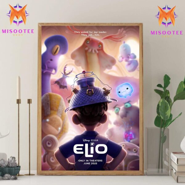 Official Elio Disney Only In The THeaters In June 2025 Wall Decor Canvas Poster