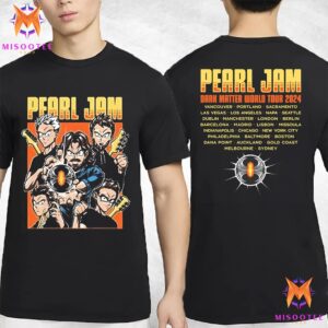 Pearl Jam Dark Matter Tour 2024 Anime Two Sides Unisex T Shirt