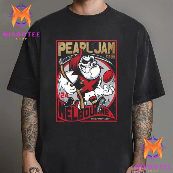 Pearl Jam Dark Matter Tour With Special Guest Pixies At Marvel Stadium In Melbourne Australia On November 18th 2024 Unisex T Shirt