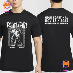 Pearl Jam Event 2024 Yowie Tee At People First Stadium Gold Coast Queensland Australia On November 13th 2024 Two Sides Unisex T Shirt