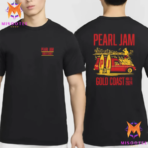 Pearl Jam Event Tee Gold Coast 2024 At People First Stadium Gold Coast Queensland Australia On November 13th 2024 Two Sides Unisex T Shirt