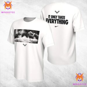 Rafael Nadal Court Retirement Tennis For Fans Two Sides Unisex Tee Shirt