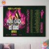 King Gizzard And The Lizard Wizard Event Poster At PH Live Las Vegas On November 8th 2024 Wall Decor Canvas Poster