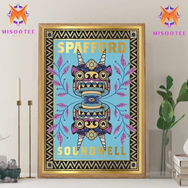 Spafford In Soundwell Salt Lake City Utah Gold Edition Event On November 5th 2024 Wall Decor Canvas Poster