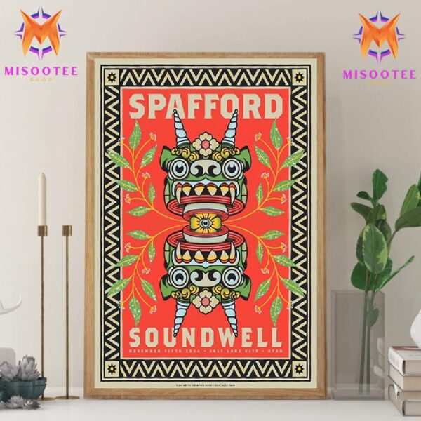 Spafford In Soundwell Salt Lake City Utah On November 5th 2024 Wall Decor Canvas Poster