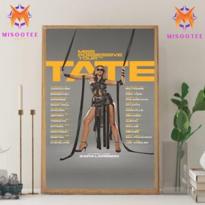 Tate McRae Miss Possessive Tour 2025 With Special Guest Zara Larsson Wall Decor Canvas Poster