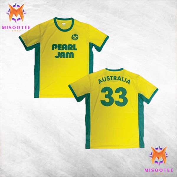 Pearl Jam Australia Event Jersey 2024 At People First Stadium Gold Coast Queensland Australia On November 13th 2024 Two Sides Unisex T Shirt