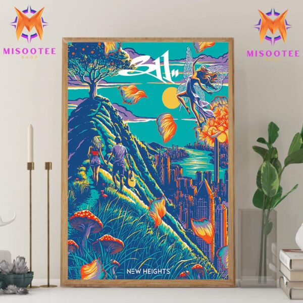 311 Band The Song New Heights From The Album Full Bloom Wall Decor Canvas Poster