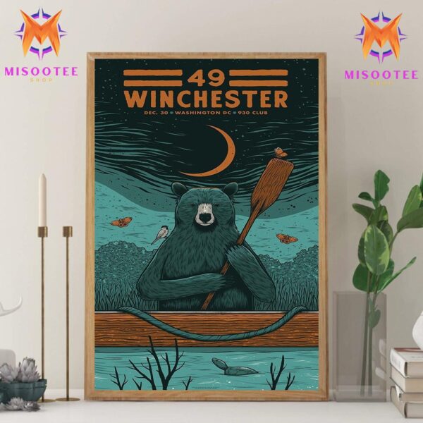 49 Winchester NYE Shows At 930 Club Washington DC On December 30th 2024 Wall Decor Canvas Poster