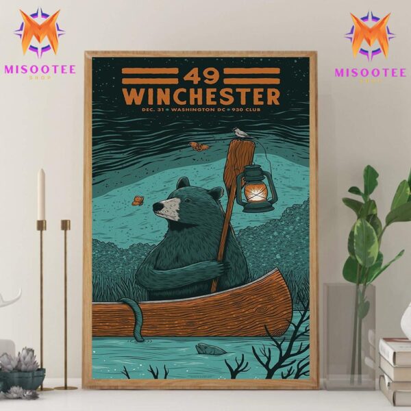 49 Winchester NYE Shows At 930 Club Washington DC On December 31st 2024 Wall Decor Canvas Poster