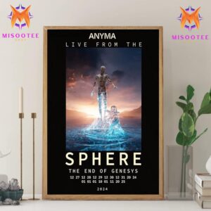 Anyma The End Of Genesys Live At Sphere Las Vegas From December 27th To January 1st 2025 Angel In The Dark Wall Decor Canvas Poster