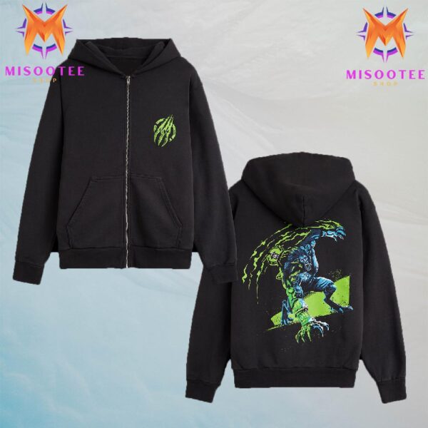 Arcane League Of Legends Warwick Wolf Claws Full Zip Hoodie