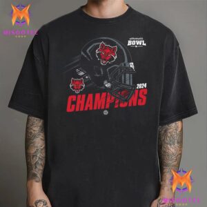 Arkansas State Red Wolves Football Becomes 2024 68 Ventures Bowl Champions Unisex T-Shirt