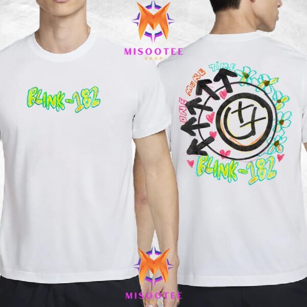 Blink 182 One More Time Smiley Stretch Two Sides Unisex T-Shirt