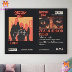 Elder Lore 10th Anniversary Tour At Obsidian Dust Festival Botanique Brussels On May 15th 2025 Wall Decor Canvas Poster