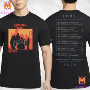 Elder Lore 10th Anniversary Tour At Obsidian Dust Festival Brussels In May 2025 Two Sides Unisex T-Shirt