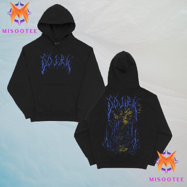 Gojira Blue And Yellow Pattern Mysterious Forest Path Hoodie