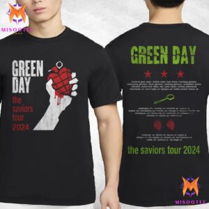 Green Day American Idiot Tour 24 The 20th Anniversary Of American Idiot Two Sides Unisex T-Shirt