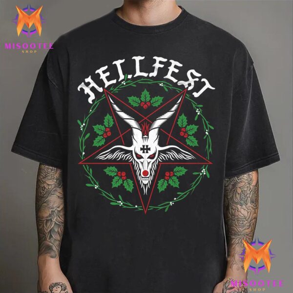 Hellfest 2025 Christmas Edition Dark Festival Aesthetic Unisex T-Shirt