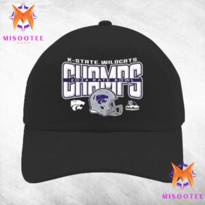 Kansas State Wildcats Football Becomes 2024 Rate Bowl Champions Team Logo Helmet Classic Hat Cap