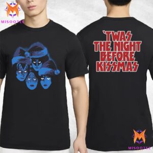 Kiss Twas The Night Before Kissmas Two Sides Unisex T-Shirt