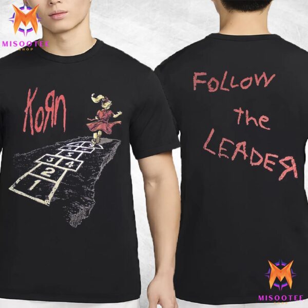 Korn Follow The Leader Little Girl Playing Hopscotch Pattern Two Sides Unisex T-shirt