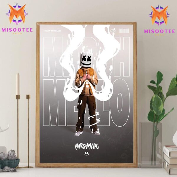 Marshmello Keep It Mello Wall Decor Canvas Poster